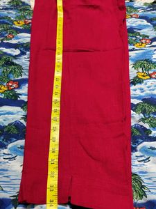 Red Printed Kurta Set