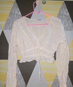 Ajio Linen New Top Worn Once