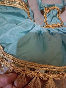 BUY ONE GET 1 FREE Aqua &amp; Gold Embellished Top