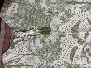 Green Print Dress