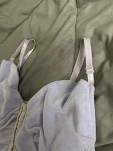 Lavender Ruched Mini Dress