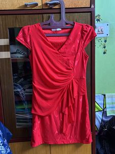 Beautiful Wrap Red Dress