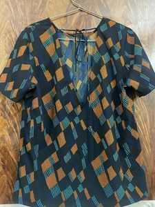 Patterned Short Sleeve Top