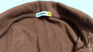 Casual Sleevless Collared Coffee Brown Top
