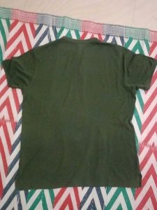 Olive Green Henley Shirt