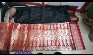 Tanchoi Black Saree