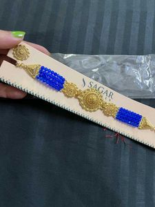 Sagar Jewels Blue Beaded Jewelry Set