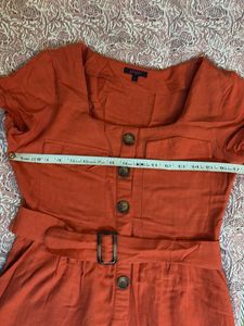 Casual Rust Dress
