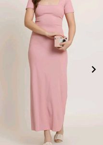 Pink Midi Bodycon Dress