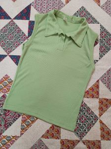 Green Polo Tank Top