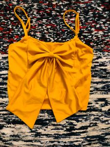 Mustard Bow Cami Top