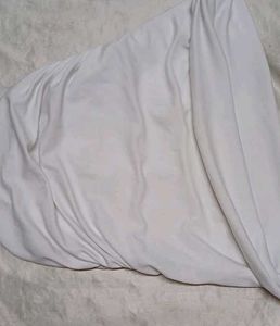 White Cowl Neck Top