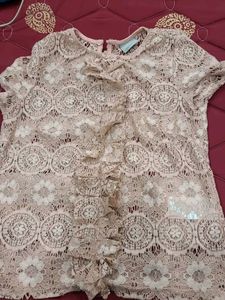 Lace Top with Ruffles