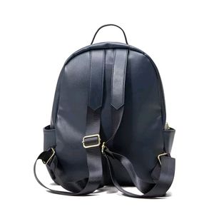 London Fog Quilted BackPack Navy Blue