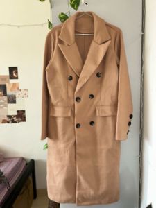 DaFirenze Camel Long Trench Coat S