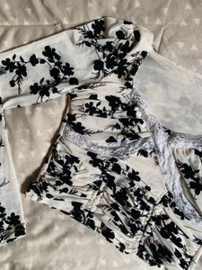 Floral Mesh Top