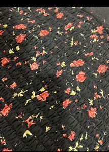 Floral Cute Black Top