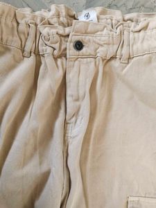 Beige Cargo Pants