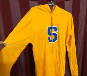 Badger Yellow Long Sleeve Hoodie