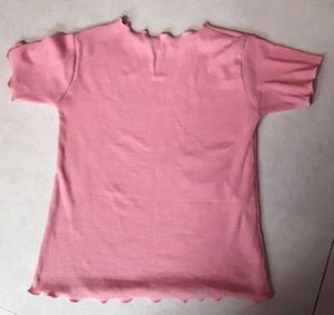Pink &#39;Beautiful&#39; Ribbed Tee