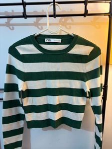 Striped Crop Top - ZARA