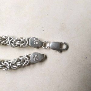 Slightly Used Pure Silver Byzantine Chain 106.390