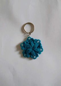 Crochet Snowflake Keychains