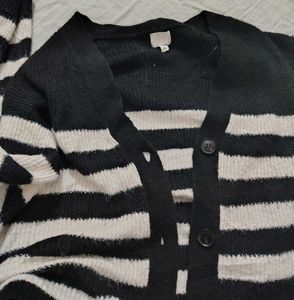 Striped Knit Cardigan