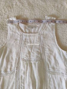 White Swiss Dot Tank