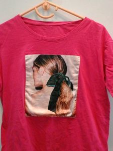 Pink Graphic T-shirt