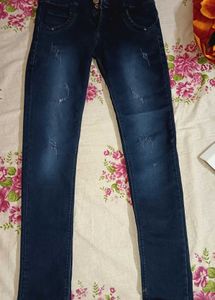Dark Blue Denim Jeans