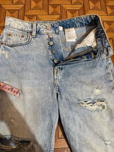 Distressed Light Wash Jeans