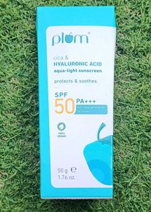 Plum Cica & Hyaluronic Acid Aqua Light Sunscreen