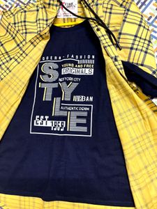 Yellow Checked Shirt