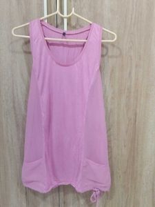 Benetton Pink Tank Top with Drawstring