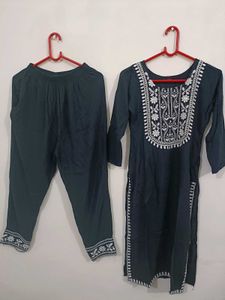 Embroidered Kurta Set