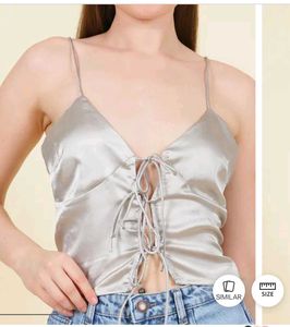 Silver Cami Top
