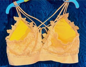 Imported Bralette With Delicate Lace &amp; Strings