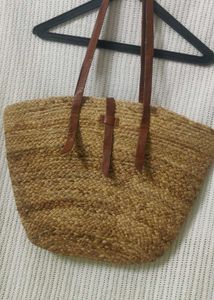 straw Woven Tote Bag