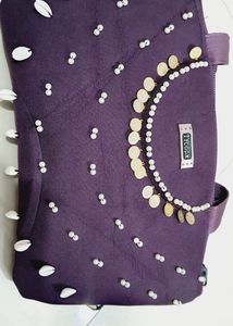 Purple handbag