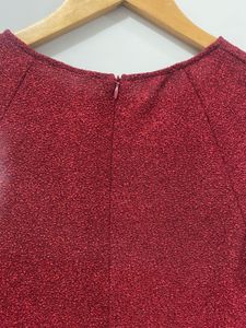 Women Bodycon Shimmer Red Dress