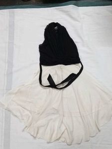 Navy Blue Baby Dress with Bow