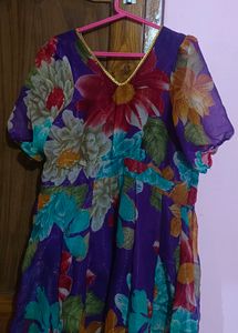 Purple Anarkali