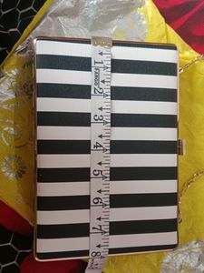 Black &amp; White Clutch/Sling Bag