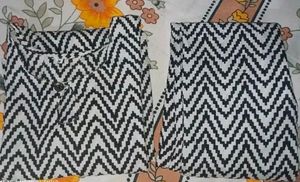 Black And White Kurta Set
