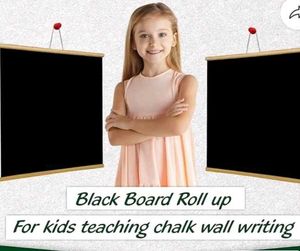 Plastic Roll up Black Chalk Board