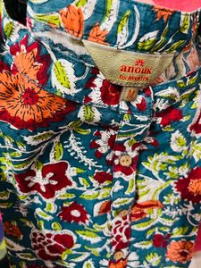 Multicolour Flower Print Kurti