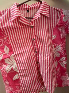 Striped Floral Shirt
