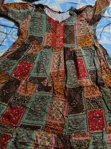 Patchwork Print Dress