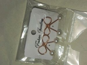Korean Pearl  Bow Earrings